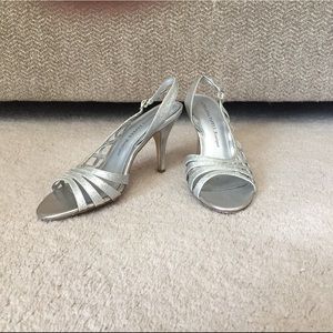 Silver 3 1/2” heels